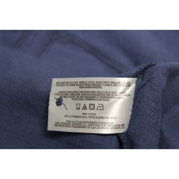 Gap men's three button long raglan sleeve blue cotton Henley M - Picture 11 of 12